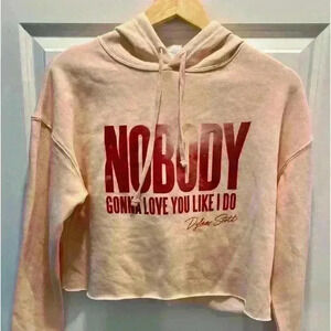 Nobody Gonna Love You Like I Do Dylan Scott Cropped Hoodie Sweatshirt Size Sm